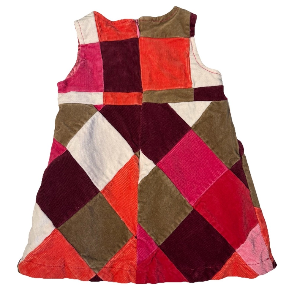 Baby Corduroy Patchwork‎ Dress Colorful Mod Size 6-9 months